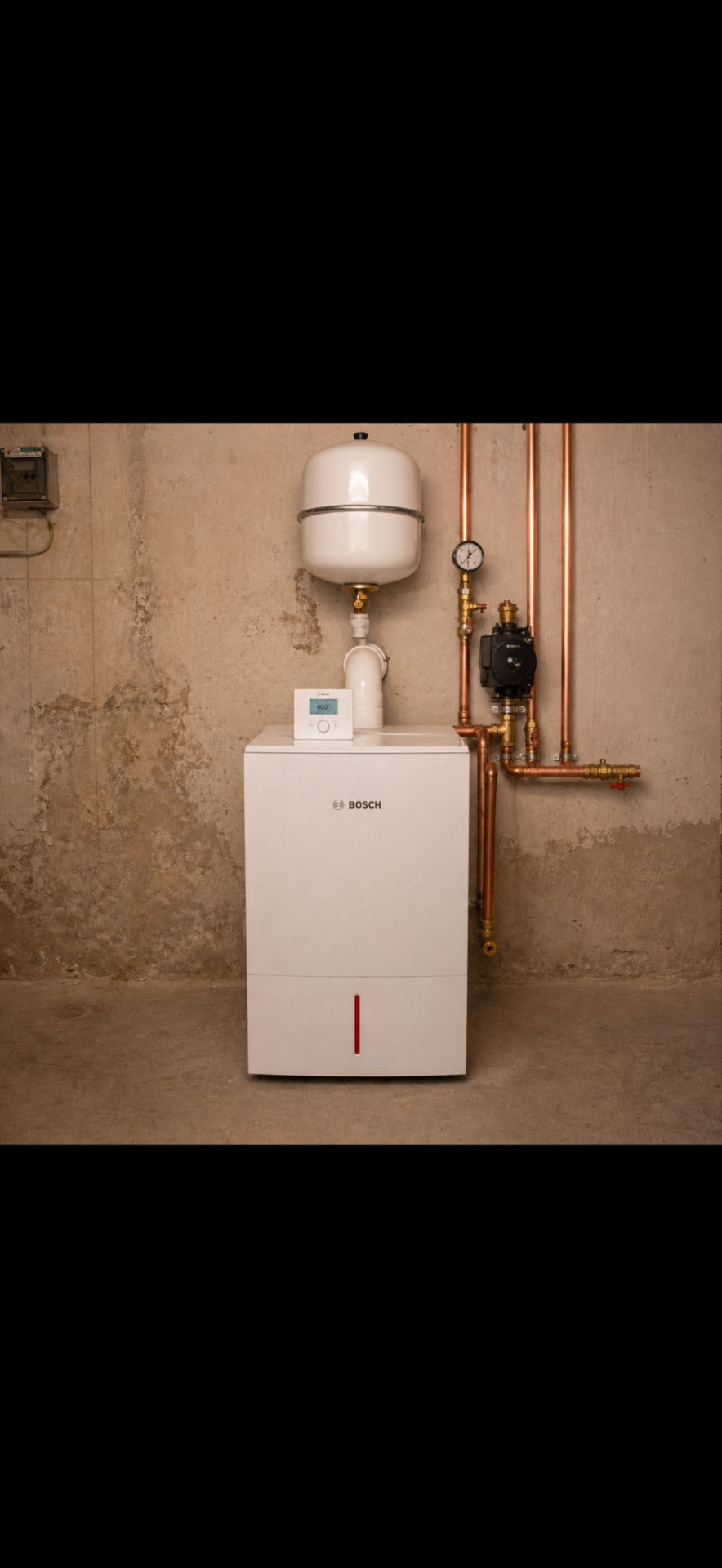 Neue Bosch Heizungsanlage nach der Modernisierung